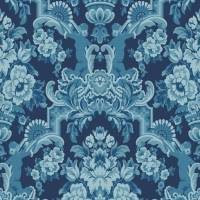 Lola Wallpaper - China Blue/Midnight